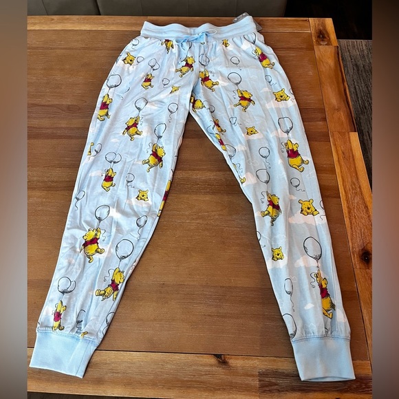 Disney Light Blue Winnie the Pooh pajama bottoms extra small NWT - Picture 1 of 6